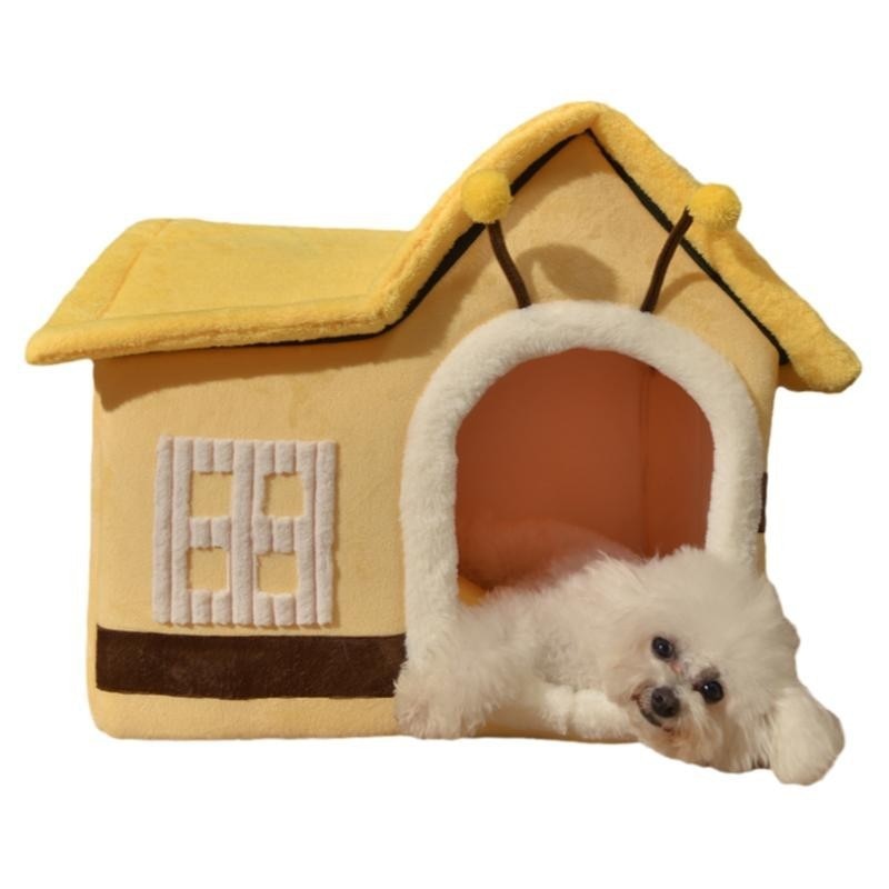 Pawfectbedsco | Foldable Dog House Kennel Bed Mat For Small Medium Dogs